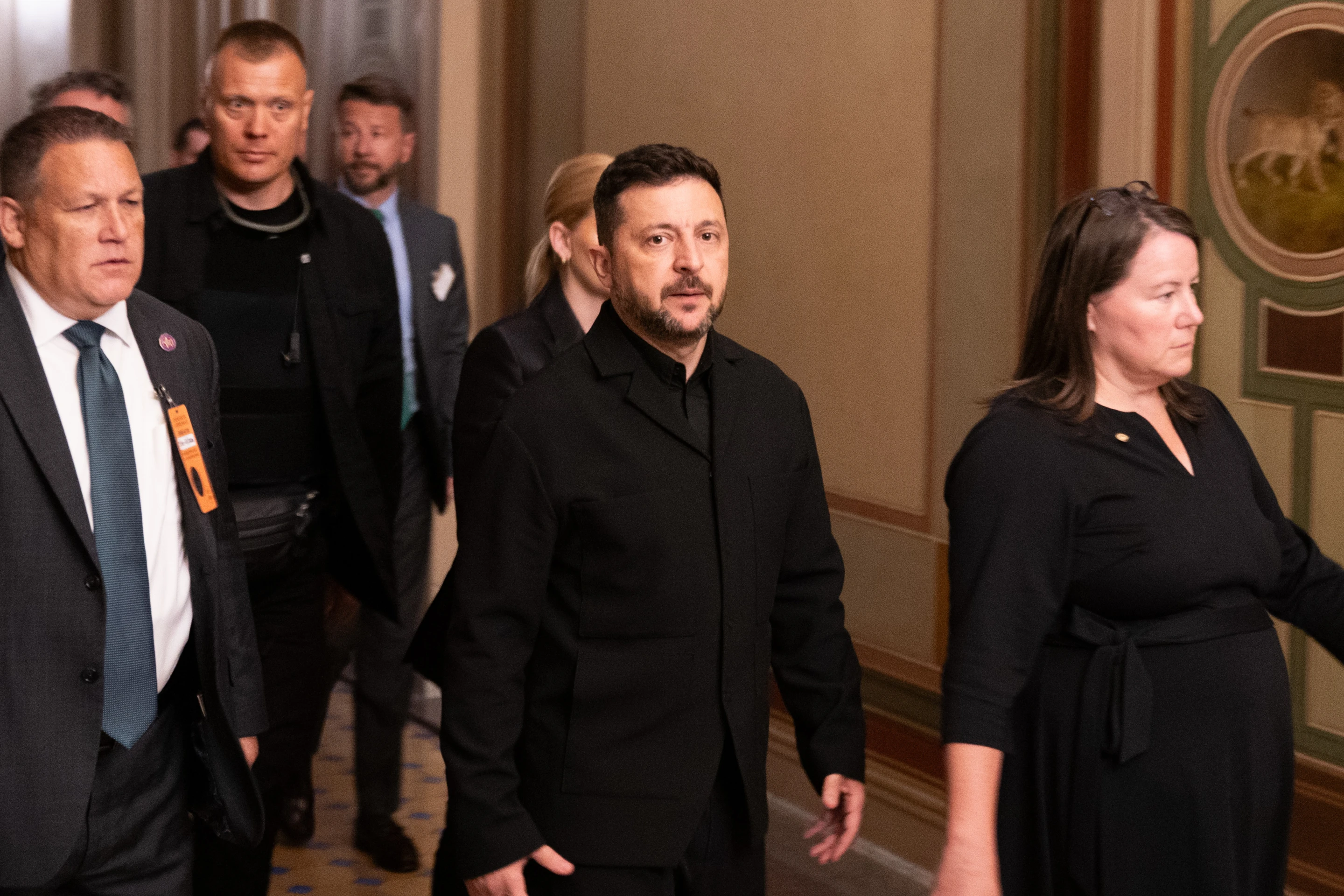 Senate Takes First Steps on Russian Sanctions as Zelenskyy Watches From Senate Gallery